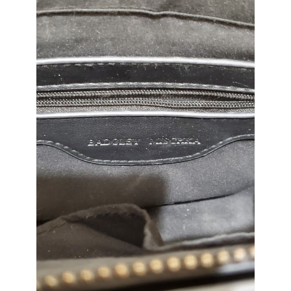 Badgley Mischka Black Crossbody Tote with Braided Handles & Logo - Picture 6 of 8